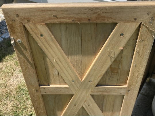 Country Casual Teak Garbage Can Container