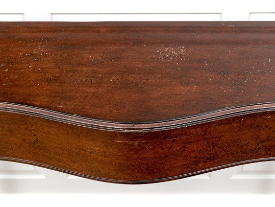 Mahogany Bowfront Console Table