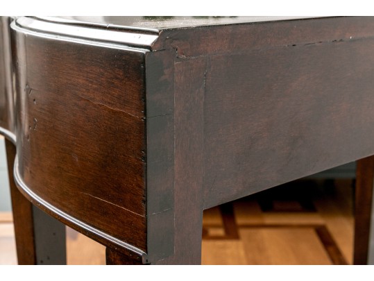 Mahogany Bowfront Console Table
