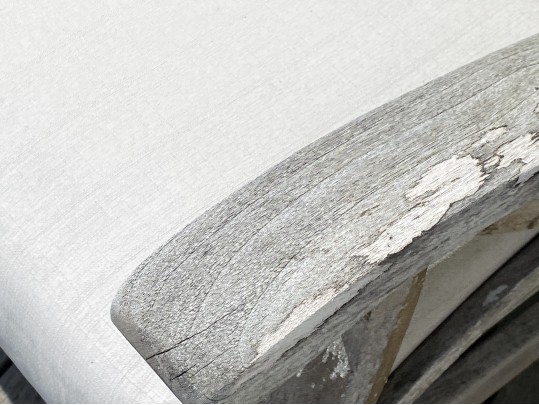 Pair Of Teak Armchairs With Cushions, With Teak Side Table