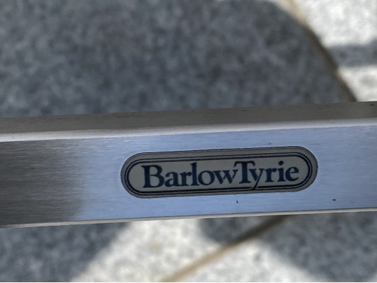 Barlow Tyrie Extension Teak Top Table, With Eight Armchairs And Umbrella