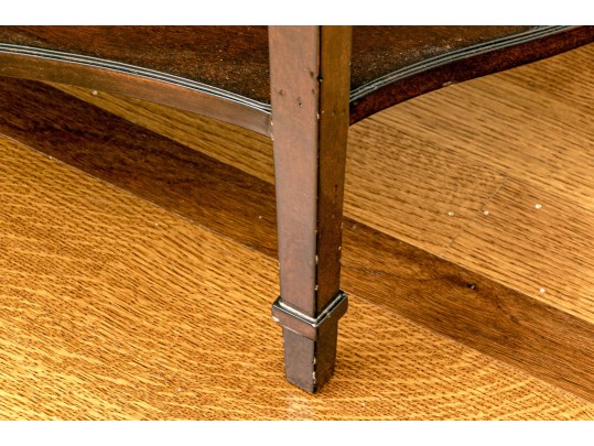 Mahogany Bowfront Console Table