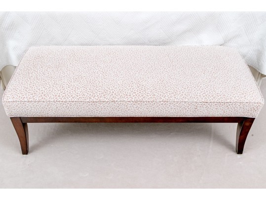 Custom Giraffe Pattern Upholstered Bed End Bench