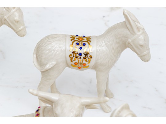 Twelve Piece Lenox China Jewels Nativity Set