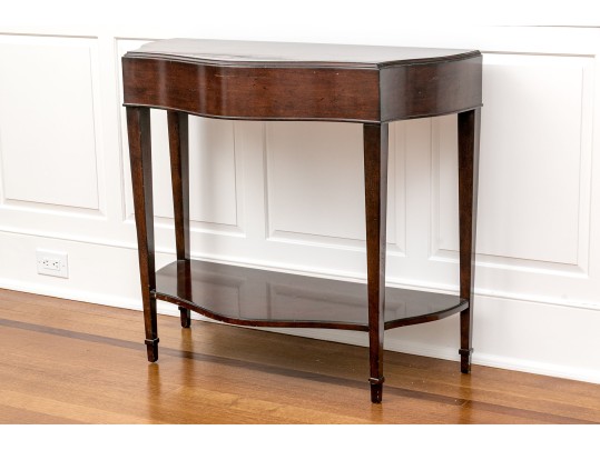 Mahogany Bowfront Console Table