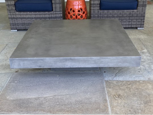 Quality Heavy Cement Outdoor Cocktail Table