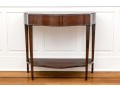 Mahogany Bowfront Console Table