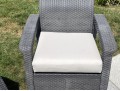 Pair Of Outdoor Resin Woven Armchairs
