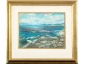 Noah See Pastel On Paper, Coastal Landscape, 1964