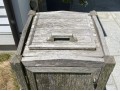 Country Casual Teak Garbage Can Container