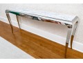 Sleek Marble And Chrome Console Table
