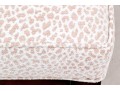 Custom Giraffe Pattern Upholstered Bed End Bench