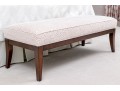 Custom Giraffe Pattern Upholstered Bed End Bench