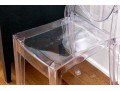 Translucent Acrylic Oval Back Side Chair
