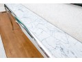 Sleek Marble And Chrome Console Table