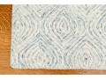 High Quality Contemporary Blue And White Runner Rug, 11'-5