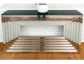 High-Quality Chrome And Glass Top Console Table
