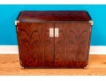 Jonathan Charles Modern Campaign Style Rosewood Cabinet