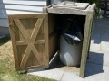 Country Casual Teak Garbage Can Container
