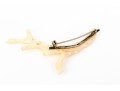 Beautiful White Branch Coral Brooch With 800 Silver Hardware
