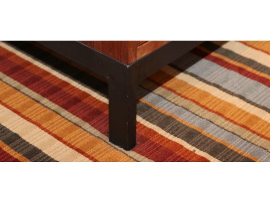 Room & Board  Six-Drawer Dresser In Cherry With Blackened Steel Base