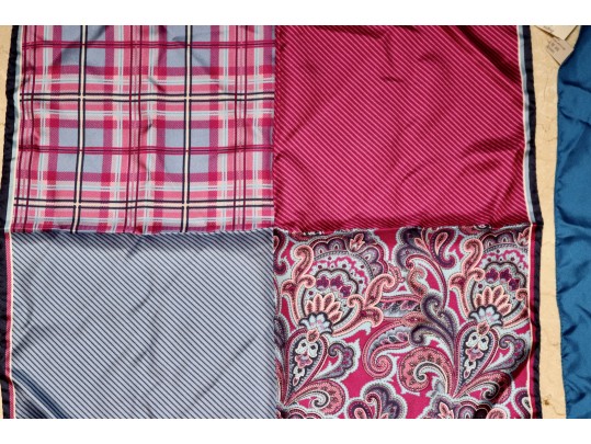 Set Of 2 Designer Pocket Squares – Ermenegildo Zegna & Multi-Patterned Silk