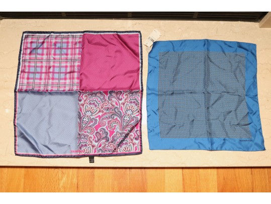 Set Of 2 Designer Pocket Squares – Ermenegildo Zegna & Multi-Patterned Silk