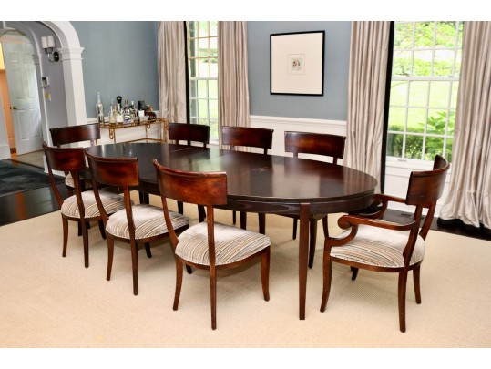 Stanley Furniture Hudson Street Riverside Oval Dining Table In Dark Espresso