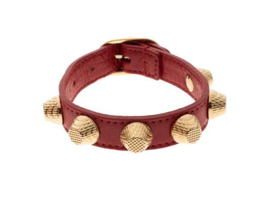 Balenciaga Arena Bracelet Crafted From Supple Red Leather