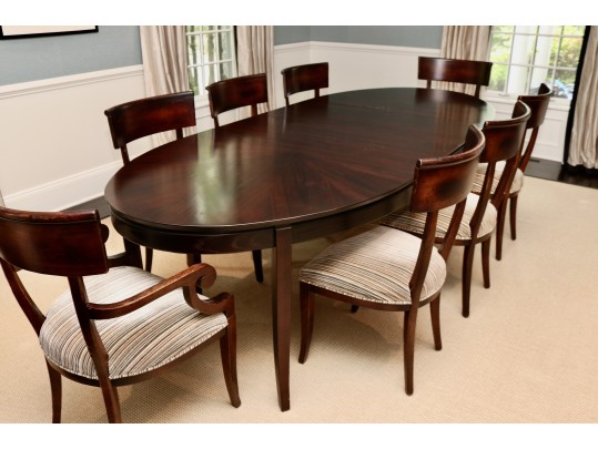 Stanley Furniture Hudson Street Riverside Oval Dining Table In Dark Espresso