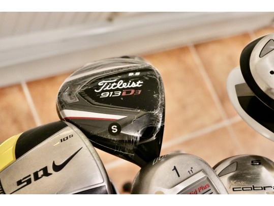Complete Titleist Golf Set – Bag With Mixed Clubs From TaylorMade, Cobra, Nike, Mizuno & More