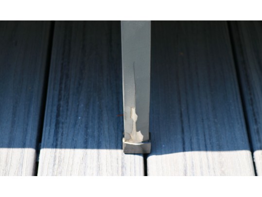 Restoration Hardware Carmel Outdoor Three-Cushion Sofa In Gunmetal And Cushions