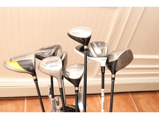 Complete Titleist Golf Set – Bag With Mixed Clubs From TaylorMade, Cobra, Nike, Mizuno & More