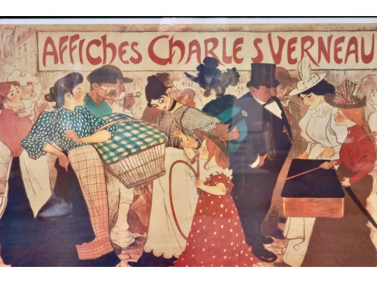 Affiches Charles Verneau Framed Vintage French Poster