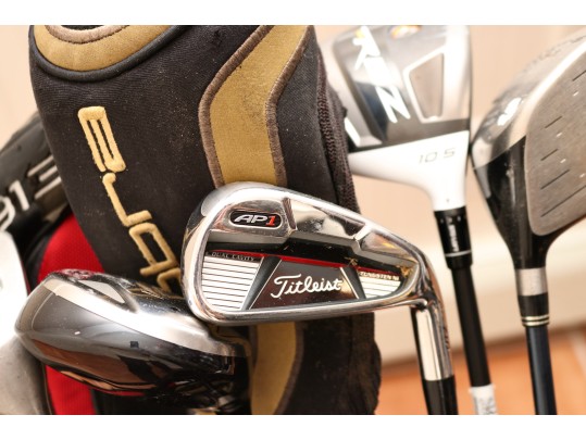Complete Titleist Golf Set – Bag With Mixed Clubs From TaylorMade, Cobra, Nike, Mizuno & More