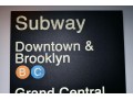 UPDATED: NYC Subway Canvas Print Sign By Erin Clark Mixed Media Wall Art