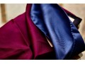 Set Of 2 Blue And Burgundy  Pocket Squares