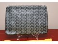 Goyard Goyardine Grey Zip Clutch Bag Senat MM And Dust Bag