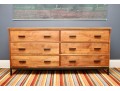 Room & Board  Six-Drawer Dresser In Cherry With Blackened Steel Base