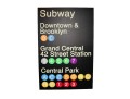 UPDATED: NYC Subway Canvas Print Sign By Erin Clark Mixed Media Wall Art