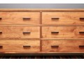Room & Board  Six-Drawer Dresser In Cherry With Blackened Steel Base