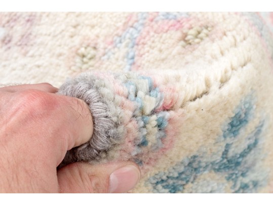 Hand Knotted Wool Oushak Runner, 7’-11