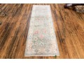 Hand Knotted Wool Oushak Runner, 7’-11