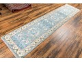 Hand Knotted Wool Indo-Oushak Runner, 12' X 2'-7