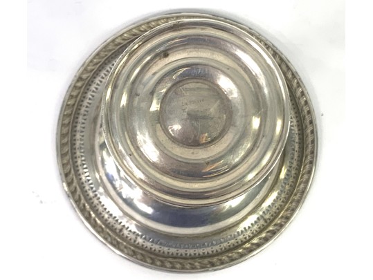 Collection Of Weighted Sterling Silver Candleholders, Compote & Bud Vase