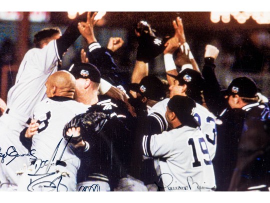 Steiner Sports Autographed 2000 Yankees World Series Champions Photographic Print 
