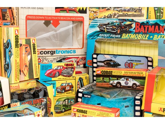 A Collection Of 50 Vintage Corgi Boxes
