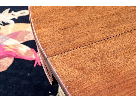 Antique Extension Dining Table On Carved Paw Feet