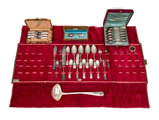 Collection Of Antique Silverplate Flatwares