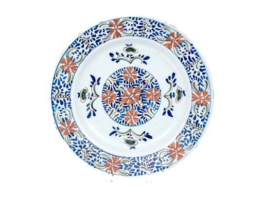 18th/19th Century Dutch Delft Hand-Painted Plate